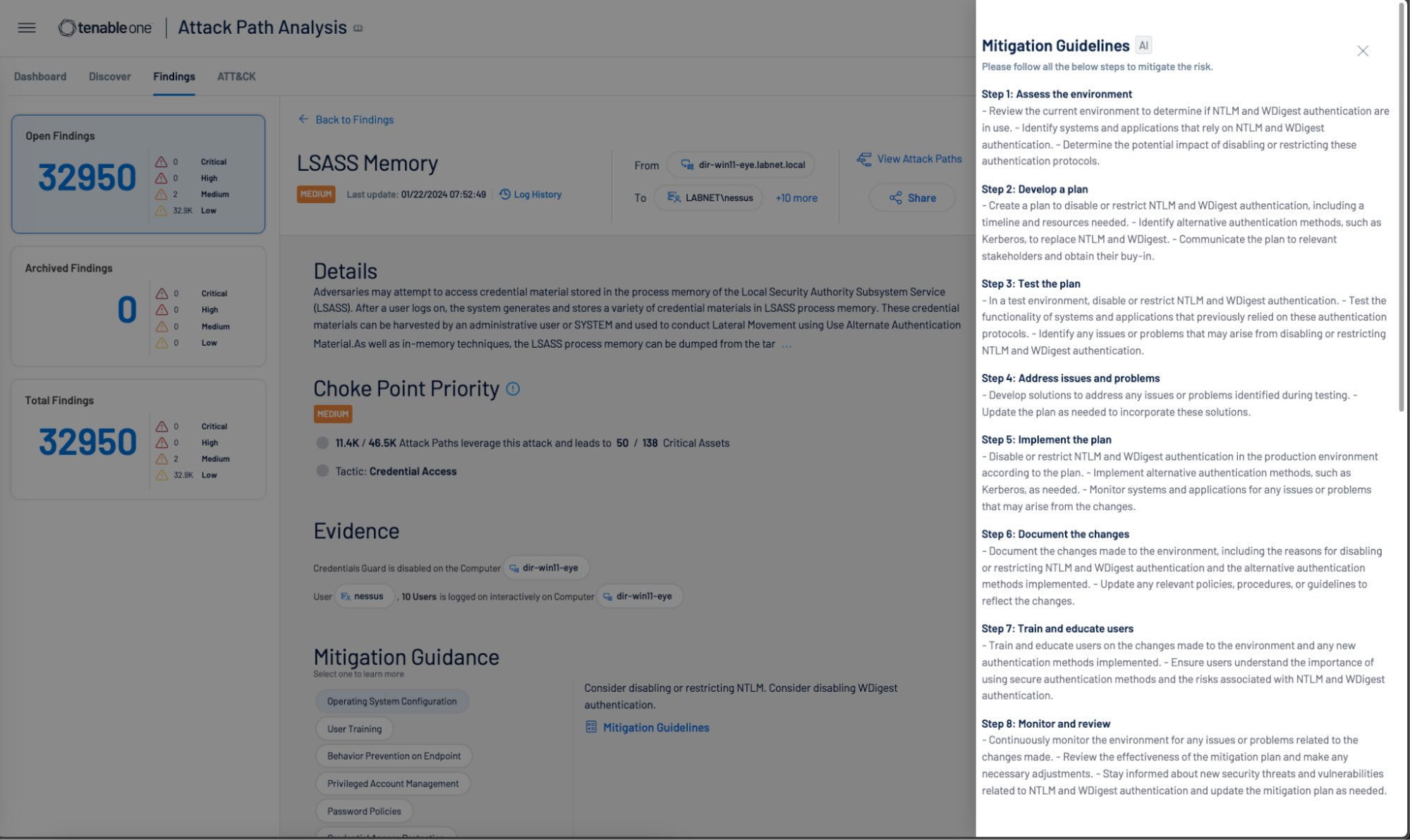 Understand specific mitigation guidance for each attack path